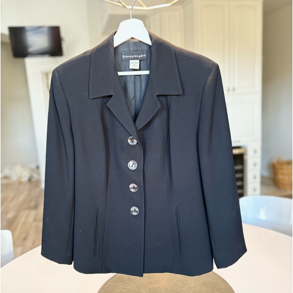 Ladies Bianca Nygard, black blazer,  size 10